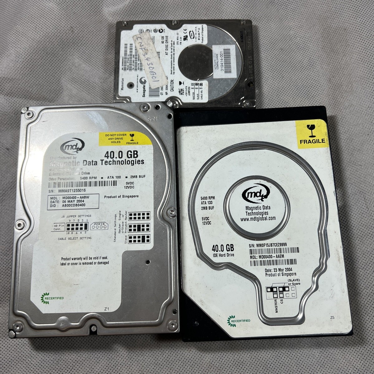 Magnetic Data Technologies 40.0 GB IDE Hard Drives , Seagate Disc
