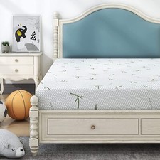 6 Inch Memory Foam Twin Size Bamboo Mattress In A Box NEW  IN HAND SHIPS TODAY 