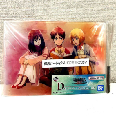 Ichiban Kuji Attack on Titan The Rumbling Eren Mikasa Armin Acrylic Board AOT