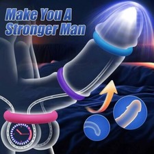 Delay Ejaculation Penis Ball Scrotum Stretcher Ring Penis Stretch Enhancer Male