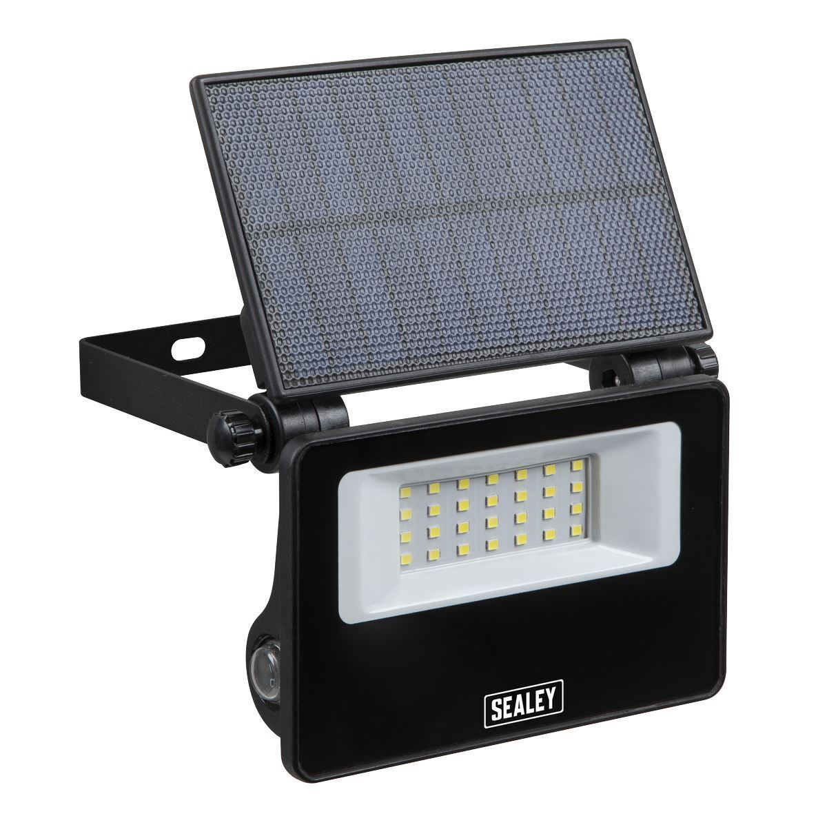 Sealey LED20S Extra-Slim Solar Floodlight with Wall Bracket 20W SMD LED 2000Lu