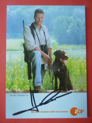 -ö- Hardy Krueger Jr. , ZDF autograph card ''Forsthaus Falkenau''