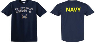 NAVY *  NAVY EAGLE SHIRT 2-SIDED* NAVY OFFICIALLY LICENSED