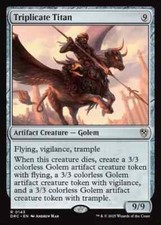 Triplicate Titan - 143 - NM - Commander: Aetherdrift - MTG