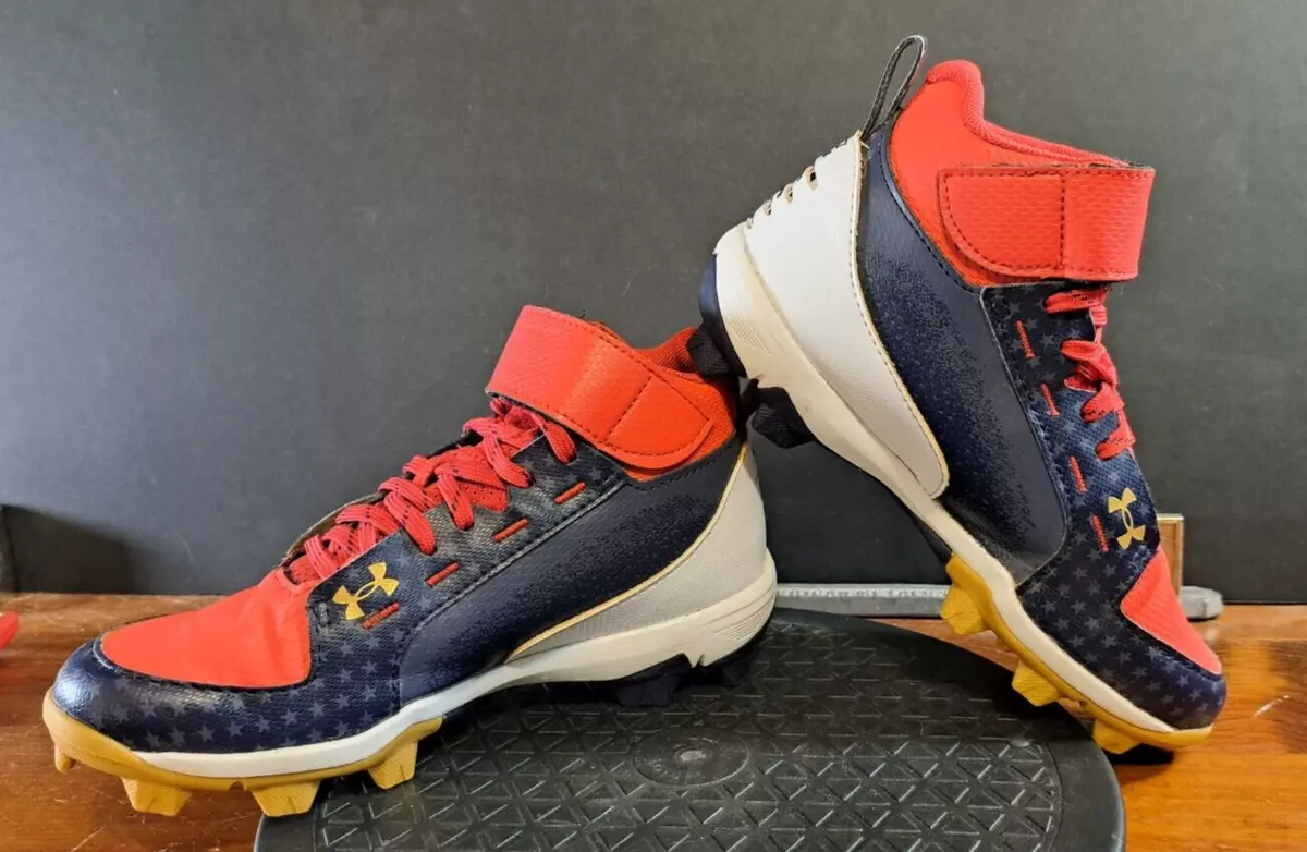 Under Armour Boys Harper 6 Mid RM LE 3024326 100 Red Baseball