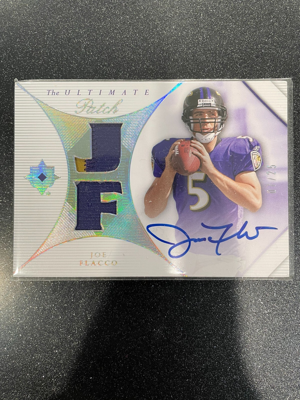 Joe Flacco Ultimate Collection the Ultimate Patch #UPJF Autograph