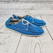 Olukai Womens Shoes Sz 7 Blue Canvas Lace Up