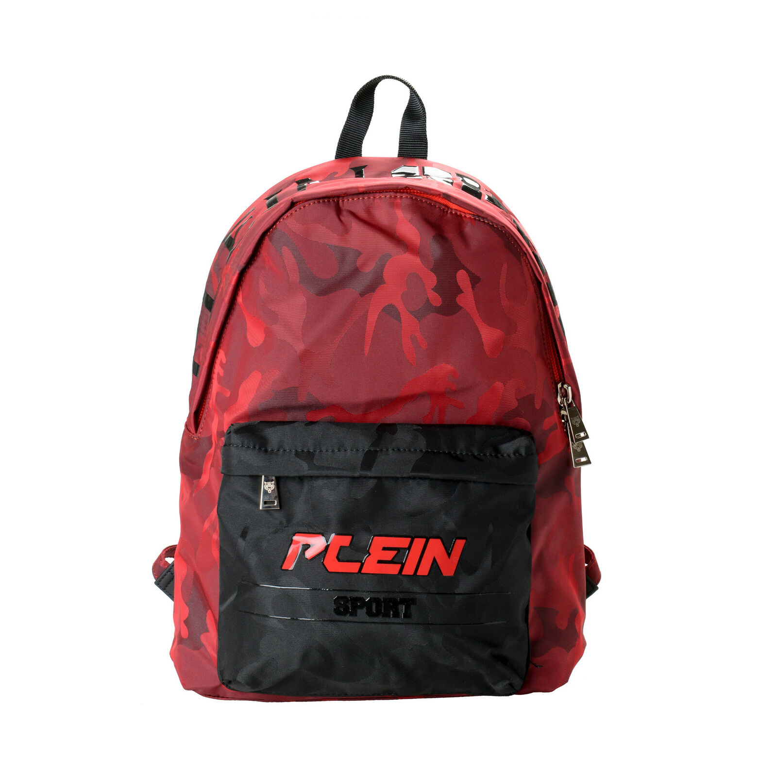 Plein Sport Unisex Military Print Red "ZAINO EASTPAK" Backpack Bag