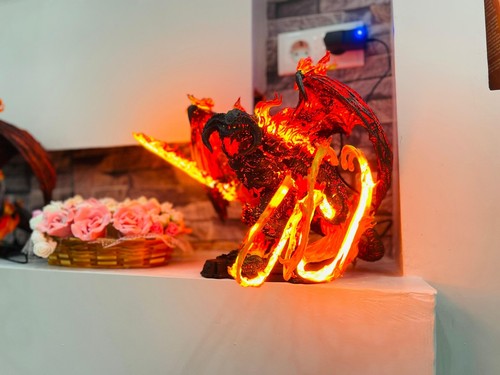 Epic LED-Lit Balrog Figure – Rare Collector’s Item, Perfect for Lord of the Ring - Picture 19 of 19