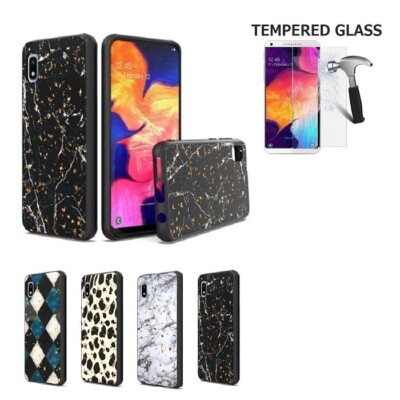 Phone Case For Samsung Galaxy A10e, Shockproof Slim Cover Case Tempered  Glass