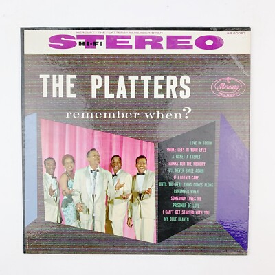 The Platters Remember When SR-60087 Mercury LP Untested Vinyl