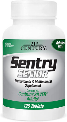 21st Century Sentry Senior 50+ Multivitamins, 125 Tablets 740985223901VL