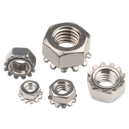 50pcs 4-40 K-Lock Nuts With External Tooth Washer - 304 Stainless Steel