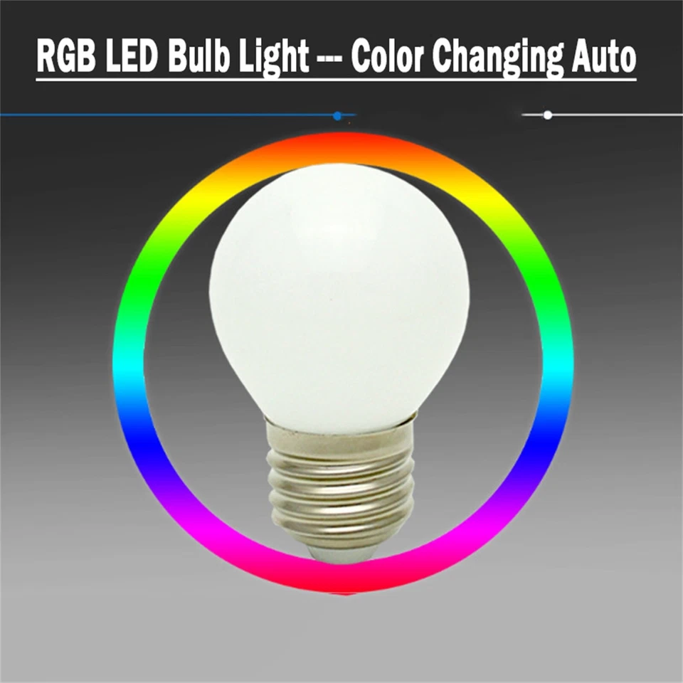 Dimmable LED Globe Bulb E26 E27 B15 B22 E14 E12 3W 110-220V Color Change Lamp TC - Image 4 of 4