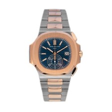 Patek Philippe Nautilus 5980/1AR-001 Steel & Rose Gold Blue Dial