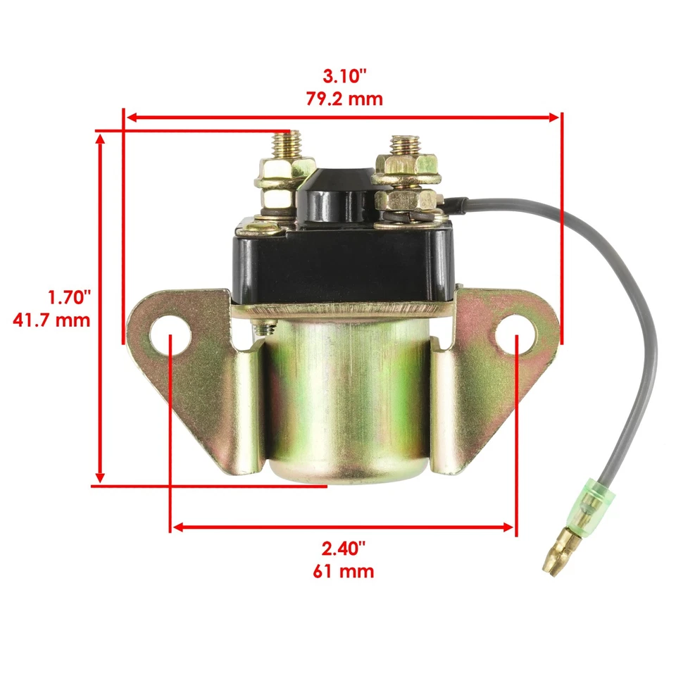 Solenoide relé de arranque para Suzuki GT185 GT550 GT750 1973 1974 1975 1976 1977 Foto 2 de 4