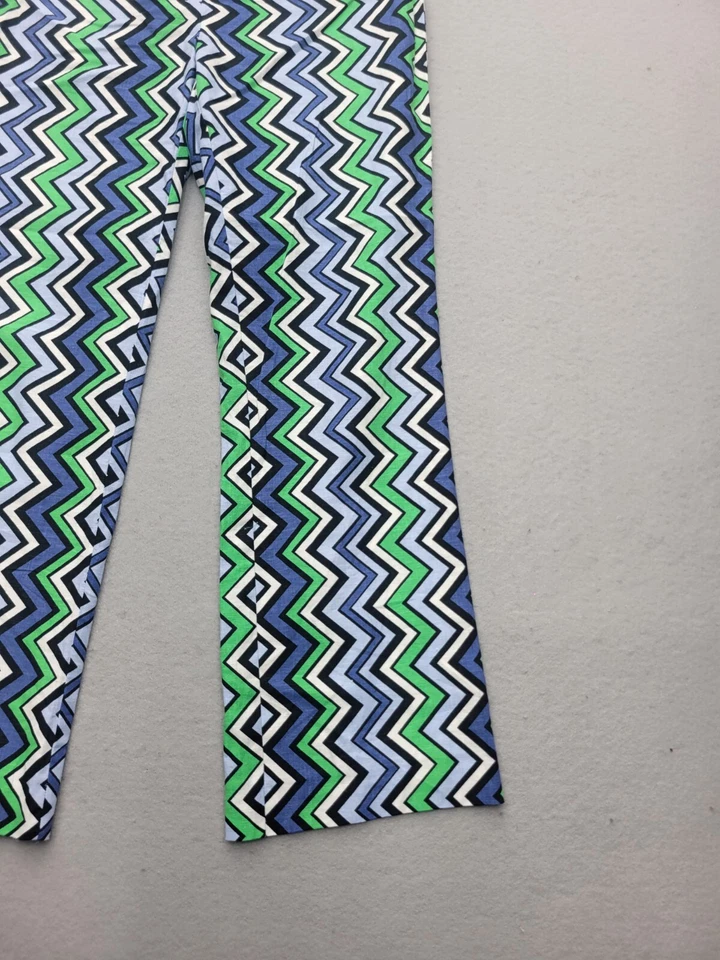 Pantalones para mujer Barbara Lesser 14 gris tiro medio chinos en zig zag tejido mezcla de algodón Foto 2 de 4