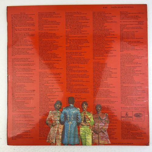 The Beatles Sgt Peppers Lonely Hearts Club Band Vinyl Record -1 -1 1967 PMC7027 - Foto 3 di 24