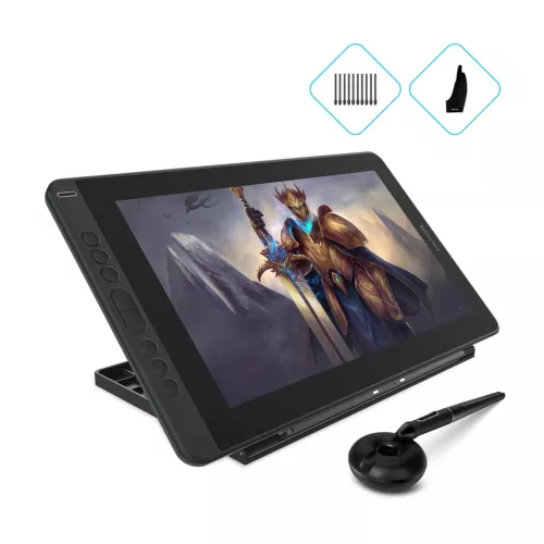 Huion KAMVAS 13 Graphics Drawing Pen Tablet Tilt Support Battery-free Pen +Stand