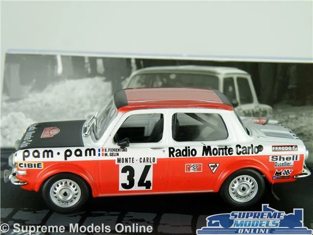 SIMCA 1000 RALLYE 2 RALLYE CAR MODEL 1:43 TAILLE 1973 IXO FLORENTINO GELIN CARLO T3 - Photo 3/4