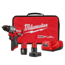 MILWAUKEE M12 1/2FUEL HAMMER DRILL/DRIVER W/4...