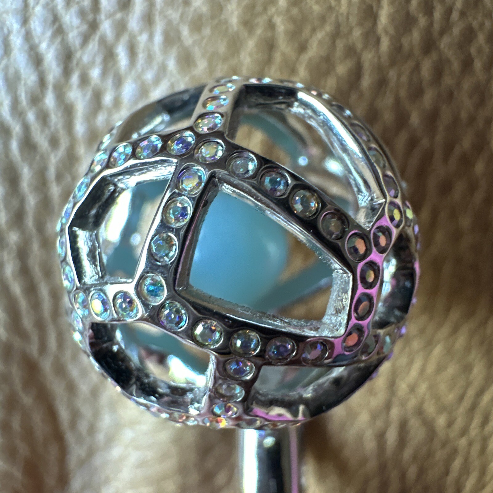 Swarovski Eclipse Ring Crystal Caged Ball Jingle … - image 9