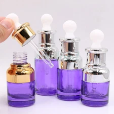20ml 30ml 40ml Empty Purple Glass Dropper Bottles Essential Oil Glass Bottle