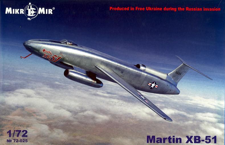 Mikromir Models 1/72 MARTIN XB-51 American Jet Bomber Prototype | eBay