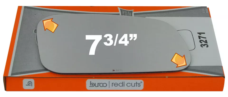 New Convex Right Side Mirror For 99-04 Land Rover Discovery W/O Backing Plate - Image 2 of 4