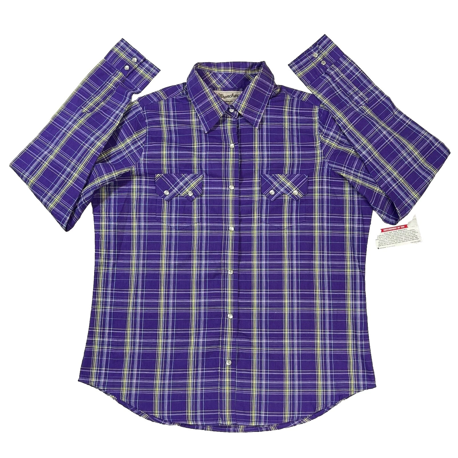 Wrangler Plaid Tops for Women