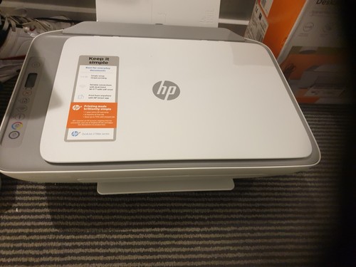 Original And Aithentic HP DeskJet 2710e/2720e wireless Inkjet Printer No Ink - Afbeelding 6 van 8