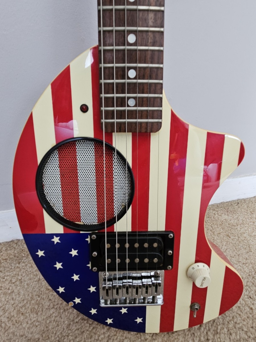 FERNANDES アメリカ国旗デザイン エレキギター ギターケース付き FERNANDES アメリカ国旗デザイン エレキギター ギターケース付き