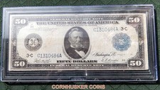 1914 $50 FEDERAL RESERVE LARGE SIZE NOTE ~ VF ~ FREE SHIPPING