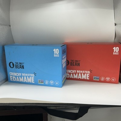 The Only Bean Crunchy , Sea Salt, 10 Pack   plus one box Sriracha