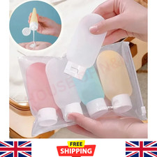 4Pcs 60ml Travel Bottles Set, Leak-Proof Squeezable Tubes for Toiletries