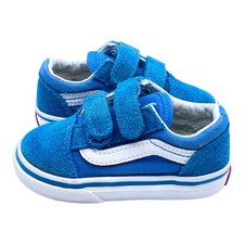 Vans Old Skool V Caribbean Sea Baby Blue White Toddler Size 5