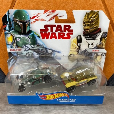 Hot Wheels Star Wars Character Cars Boba Fett & Bossk 2-Pack Die-Cast FDK45 2017