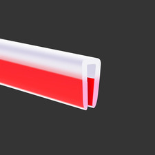 Clear Rubber Edge Trim, Self-Adhesive Transparent Edge Protector for Sheet