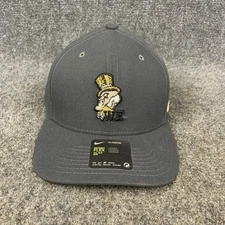 Wake Forest University Men's Nike Swoosh Flex M/L Hat Cap Black Gold NEW