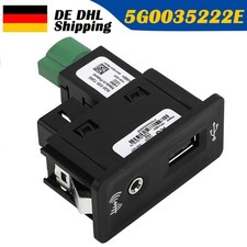 Für VW Seat USB AUX-IN Schnittelle Carplay Adapter Steckdose Schalter 5G0035222E