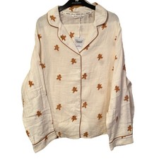 Christmas Gingerbread Double ClothTraditional women  s  Full Length Pyjama L  