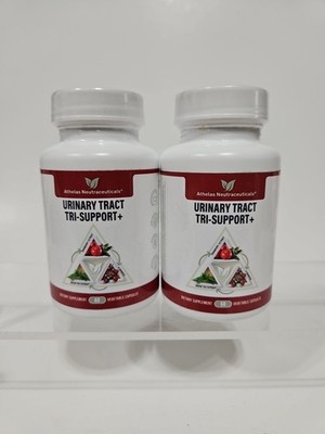 Athelas Neutraceuticals Urinary Tract Tri-Support 60 Caps Exp 8/27 Two Pack