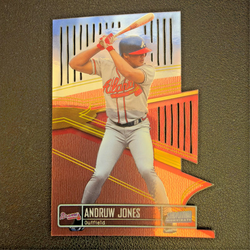 Andruw Jones [Luminous] #T2A 1999 Stadium Club Triumvirate card