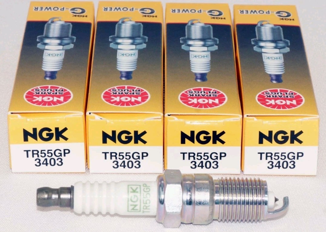 4 Pack Genuine NGK 3403 G-Power Spark Plug TR55GP for Ford and GM Vehicles