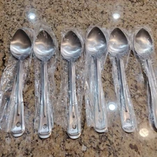  6 Vollrath 46973 Stainless Steel Serving Spoons Restaurant Quality 13"