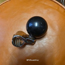 Vintage Spinner Suicide Wheel Knob Black Chrome 
