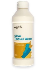 Premium Clear Texture Gesso Acrylic Medium 16.9oz 500ml Bottle Art Supply