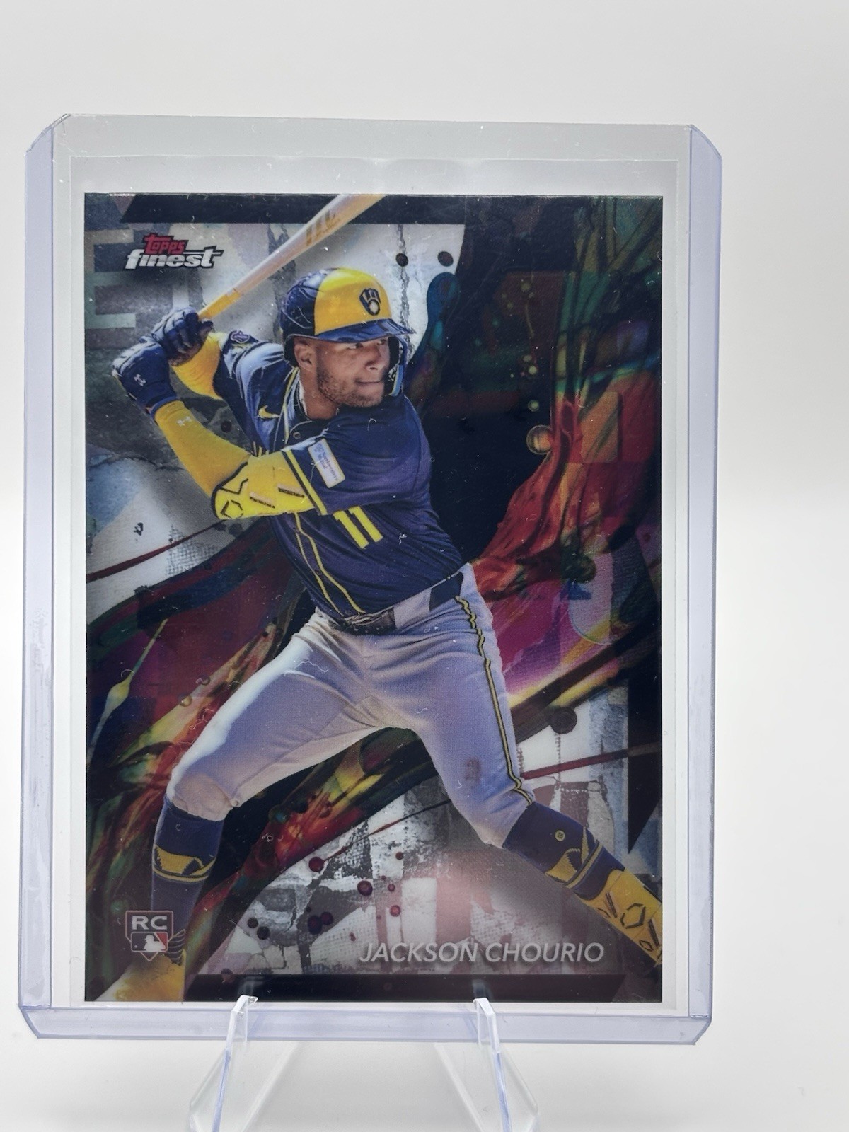 2024 Topps Finest - Common Jackson Chourio #11 Refractor (RC)