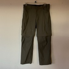 Eddie Bauer Convertible Tech Pants Green Size 38x30