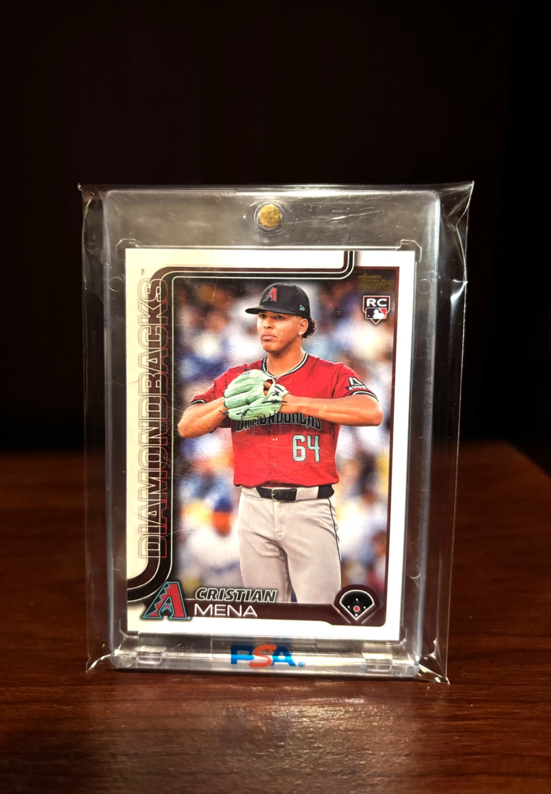 2025 Topps Series 1 Cristian Mena RC Golden Mirror Image Variation SSP #120